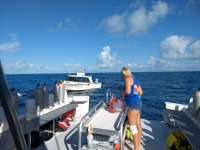 Great day of scuba diving in Key Largo with Rainbow Reef on benwood wreck tropical voyager 2018 04 04 r5741 1